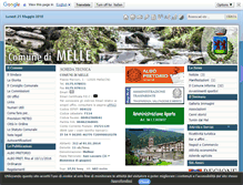 Tablet Screenshot of comune.melle.cn.it